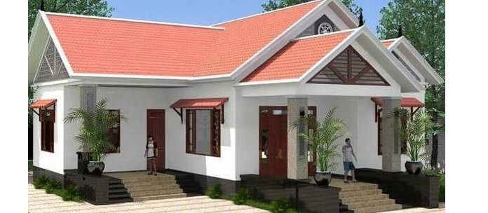 Nhà cấp 4 ba phòng ngủ giá 300 triệu đẹp và xịn không kém biệt thự