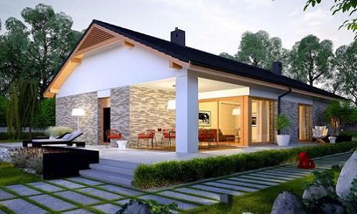 Modern beautiful 1-storey 3-bedroom garden houses