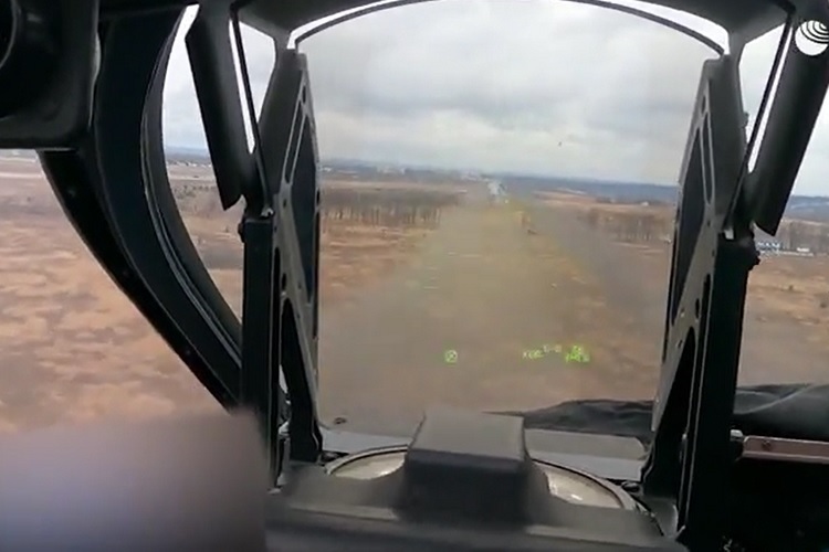 Watch Russian “crocodile” helicopters fire artillery and rockets in Ukraine