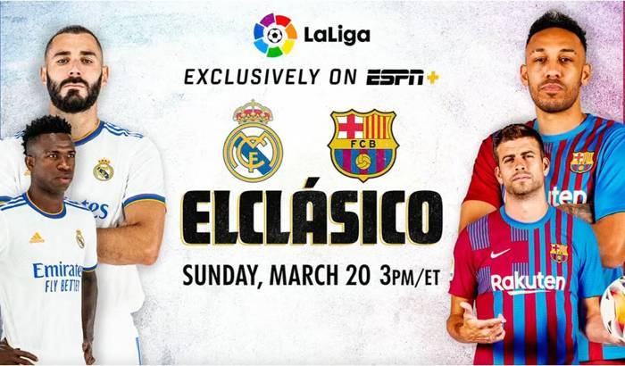 Real Madrid vs Barcelona football live – La Liga super classic