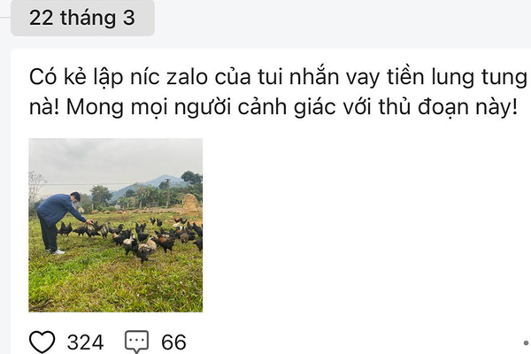 Zalo tên chủ tịch huyện nhắn vay tiền nhiều người, công an vào cuộc