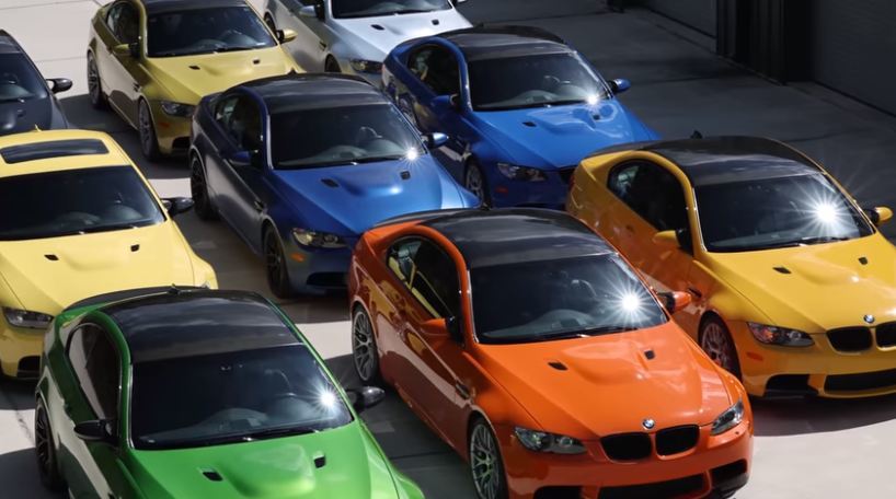 Admire a collection of 9 super rare BMW E92 M3s