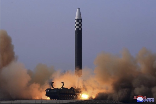 Close-up of North Korea’s Hwasong-17 intercontinental ballistic missile