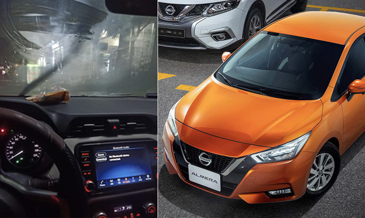 Xe Nissan Almera: Khách vẫn kêu hấp hơi, mưa lạnh là không thấy gì