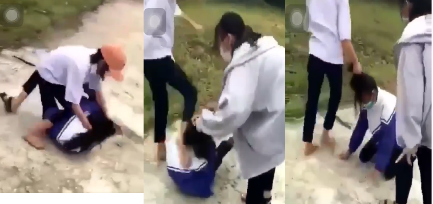 Clip of a female student in grade 7 being slapped and torn by her friend in Quang Tri: Principal 'shaking all over'