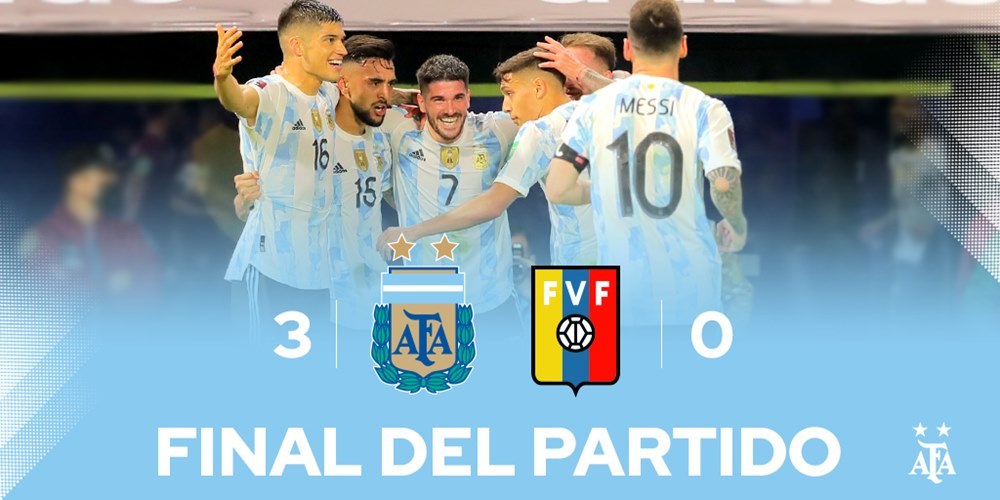 Messi scores, Argentina crushes Venezuela