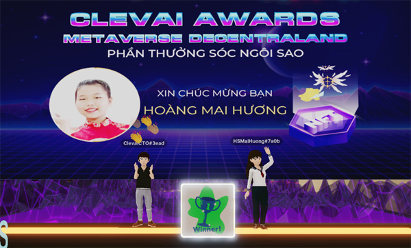 Trao thưởng NFT cho học sinh ưu tú trên vũ trụ ảo Metaverse