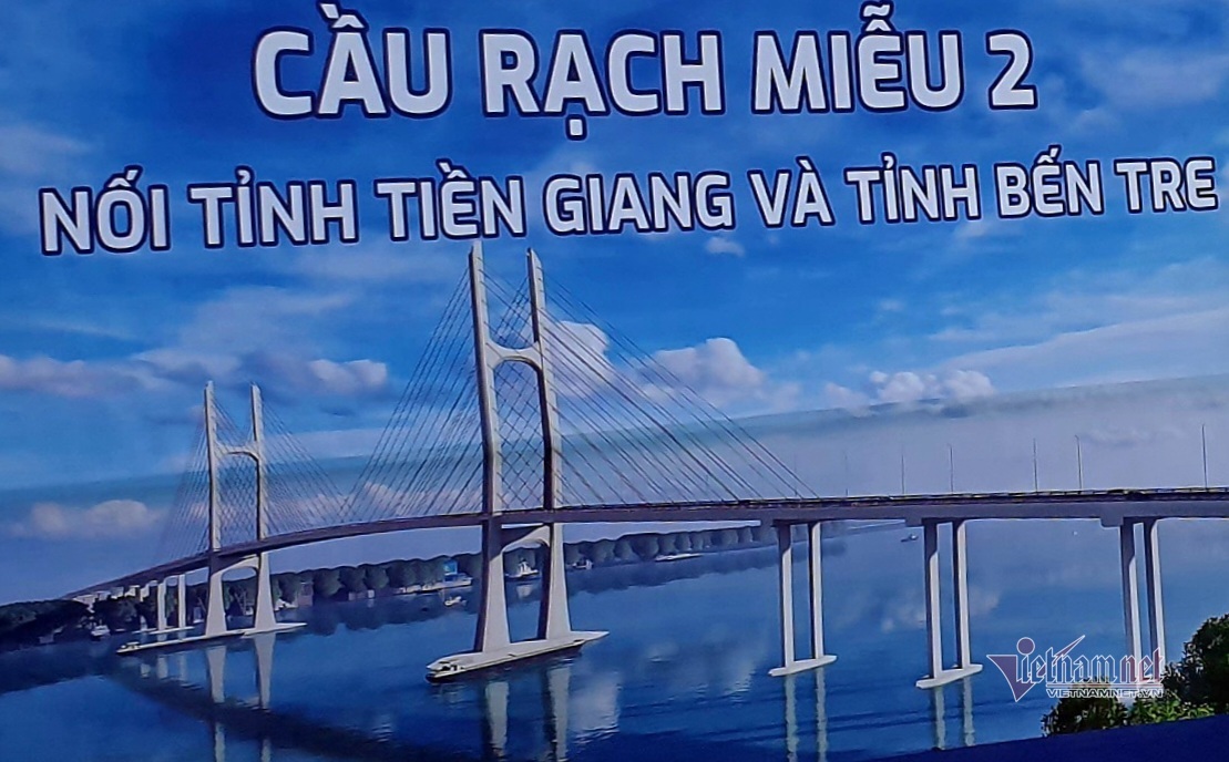 More than 5,175 billion VND to start construction of Rach Mieu 2 bridge connecting Tien Giang and Ben Tre