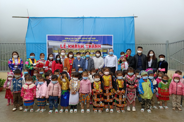 Toyota supports the construction of a kindergarten for poor children in Ha Giang