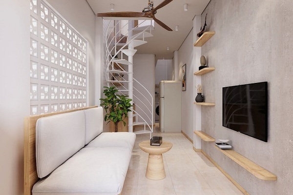 Super small house in Saigon surprises after renovation with skylight