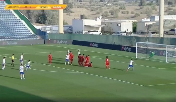 Video bàn thắng U23 Việt Nam 0-1 U23 Uzbekistan