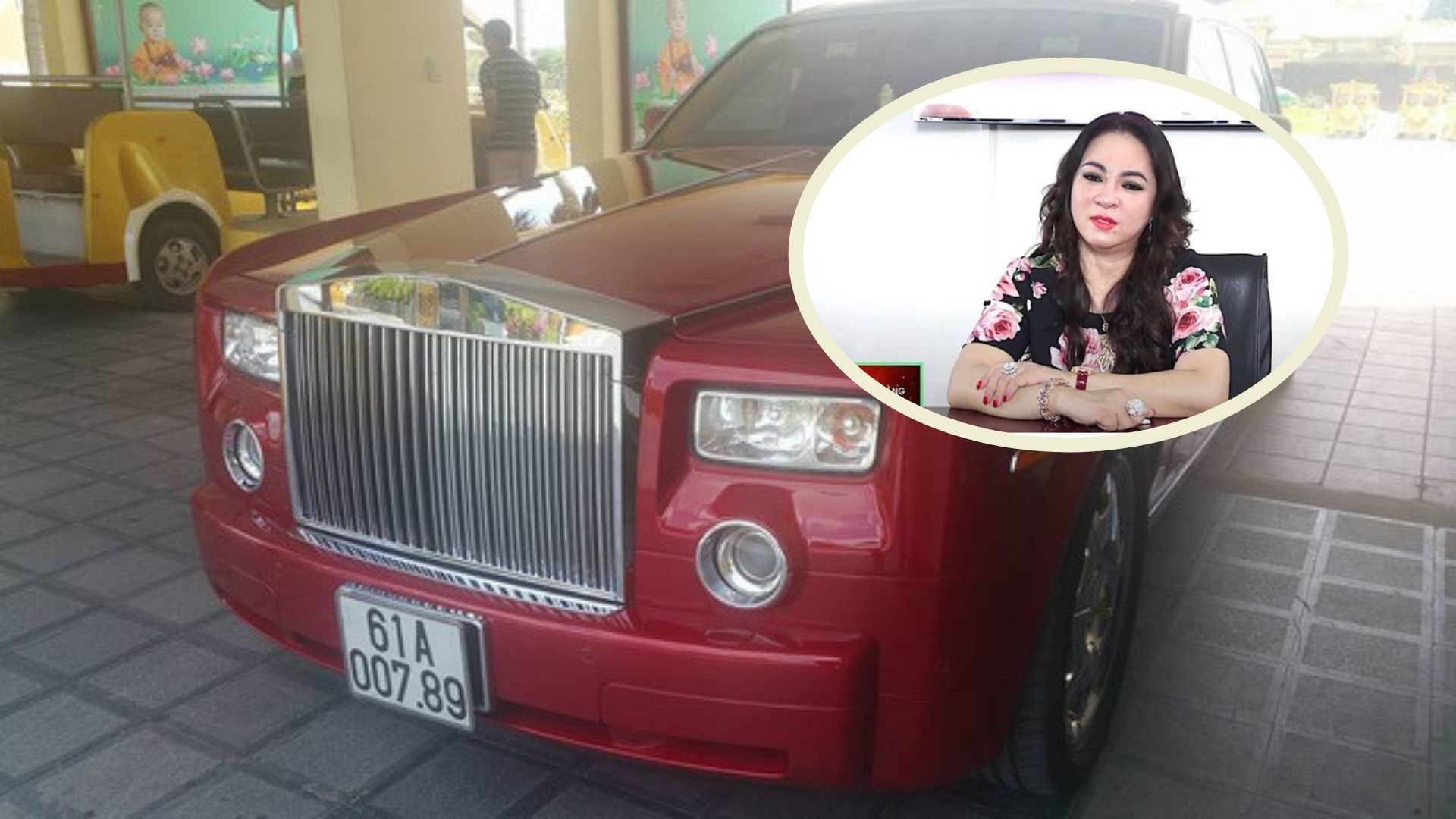 A series of Vietnamese giants who ride super-luxury cars Rolls-Royce have bad luck