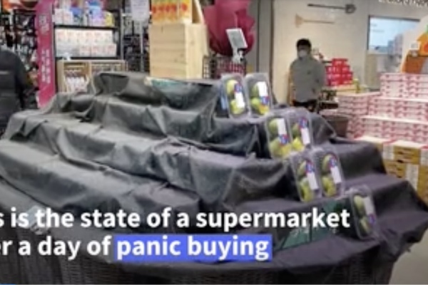 Shanghai people emptied supermarkets before the blockade