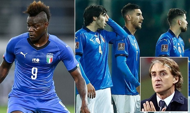 Balotelli khiến Mancini phải hối tiếc vì Italy thất bại World Cup
