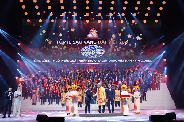 Vinaconex ghi danh Top 10 Sao vàng Đất Việt 2021