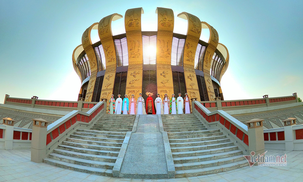 Hình ảnh đền thờ Vua Hùng khác lạ sắp khánh thành ở Cần Thơ