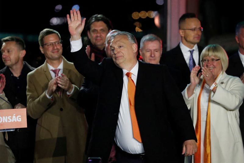 Hungarian Prime Minister re-elected for 4th term, calling Ukraine’s president a rival