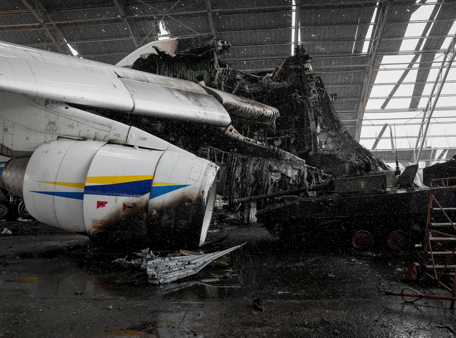 The image of the world's largest plane of Ukraine was completely destroyed