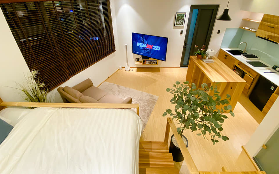 Super-small apartments in Muji style are fully equipped and luxurious like a hotel